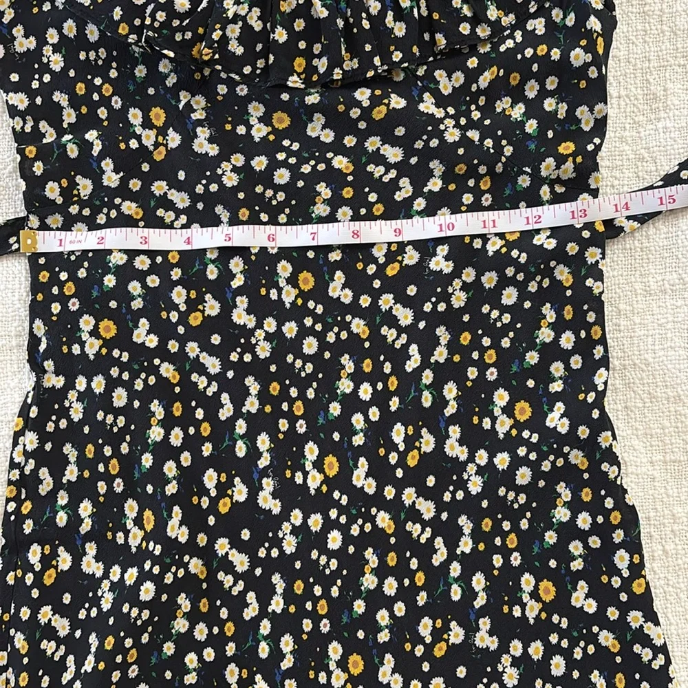 Lou Floral Black Maxi Silk Dress - Picture 14 of 14